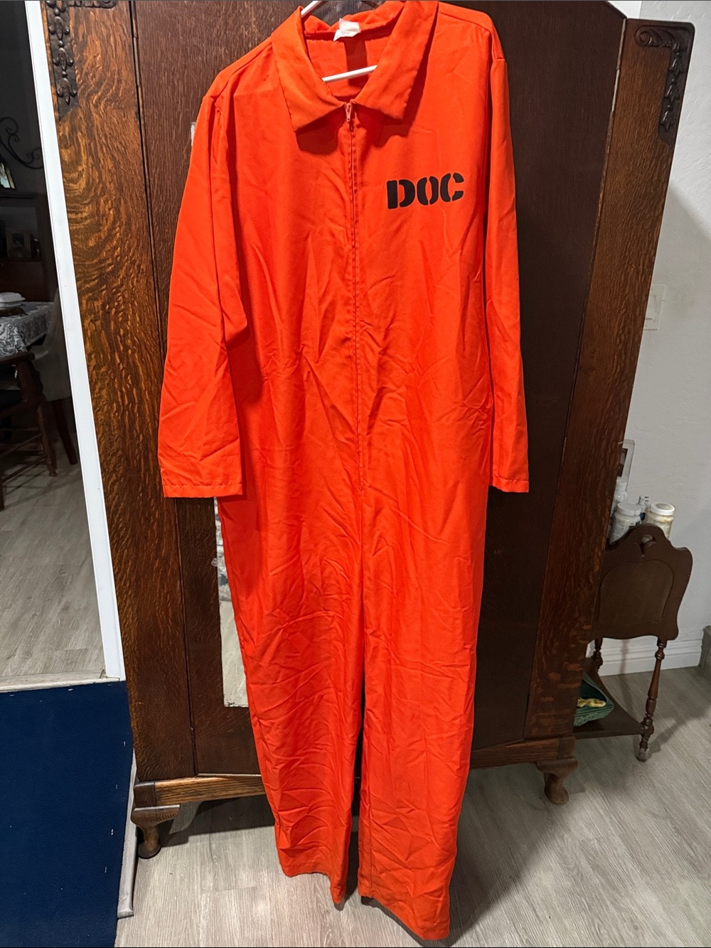 Orange 'DOC' Adult One-Piece Jumpsuit